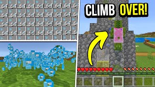 Cool Minecraft Glitch That Let's You Climb Over Buildings in Vanilla Survival!