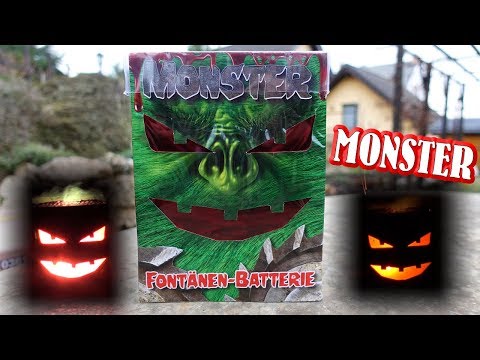 Weco Monster Fontänen Batterie | 8,99 € | Penny | Mit MONSTER Gesicht [Full HD]