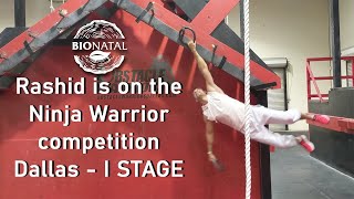Rashid BioNatal is on the Ninja Obstacles