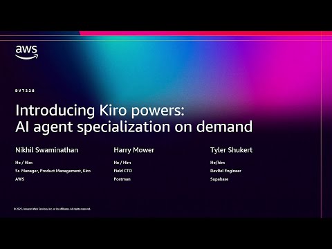 AWS re:Invent 2025 - Accelerate development with Kiro's new agentic AI capabilities (DVT228)