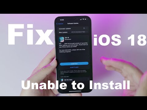 iOS 18 – 5 Tips Fix Unable to Install iOS 18