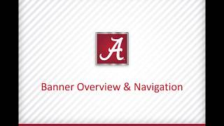 Banner Overview and Navigation