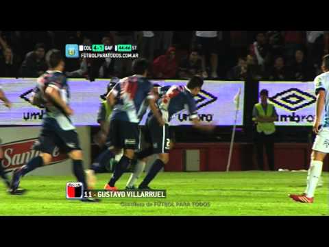 Gol de Villarruel. Colón 4 - Guaraní 1. Fecha 5. Torneo Primera B Nacional 2014. Fútbol Para Todos