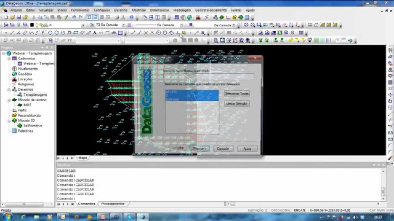 Como fazer Terraplenagem no DataGeosis