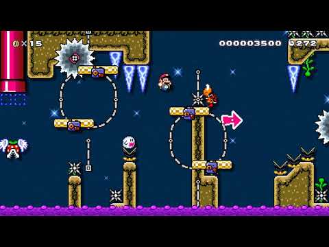 Circular Poison Ride (Super Mario Maker 2)