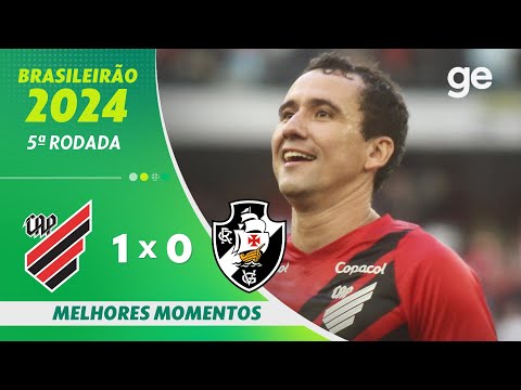 Gols e lances de Athletico Paranaense x Vasco da Gama