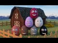 Learning Colors and Numbers Song | Colorful Eggs on the Farm