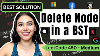 YouTube video 'Delete Node in a BST - LeetCode 450 - Python #leetcode #leetcode75'