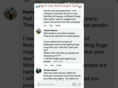 Features of Redcarpet Card or how to use redcarpet card