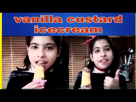 Vanilla Custard Ice Cream recipe so yummy urdu/hindi | life with khadija