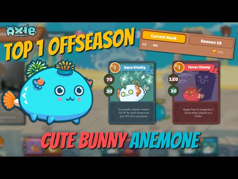 TOP 1 RANK (FIFI) DOUBLE ANEMONE CUTE BUNNY NEW META | 3505 MMR | AXIE INFINITY