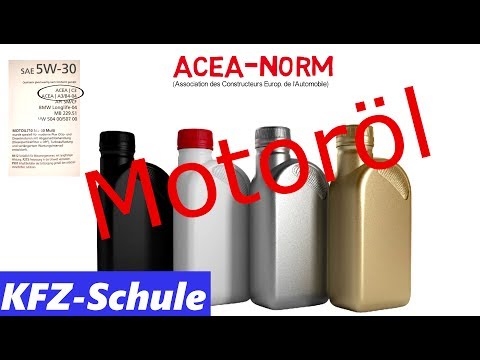 Motoröl - Grundlagen Erklärung (SAE, ACEA, API)