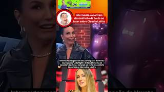 INTERNAUTAS APONTAM DESCONFORTO DE IVETE SANGALO AO FALAR SOBRE CLAUDIA LEITTE I #shorts
