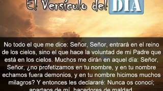Miniatura del video: El versiculo del dia .com - Mateo 7 v21-23
