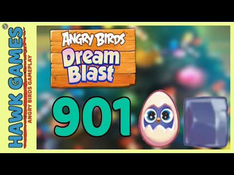 Angry Birds Dream Blast Level 901 - Walkthrough, No Boosters