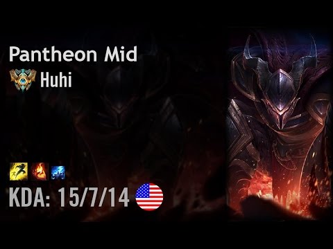 Pantheon Mid vs Zed - Huhi - NA Challenger Path 6.4