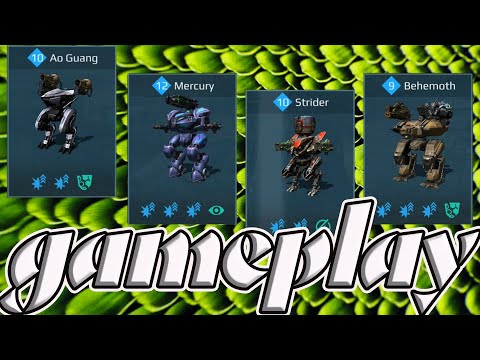 War Robots Ao Guang Mercury Strider Behemoth Gameplay