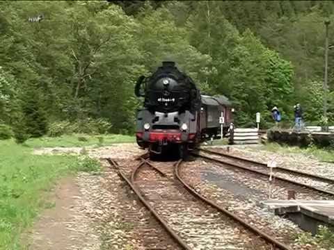 Dampflokfahrt Schwarzatalbahn Teil 1 - Oberweißbacher Berg- u. Schwarzatalbahn.mpg