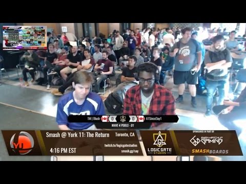 Smash at York 11 - A1SinceDay1 (Robin) vs TM Blush (Falcon) - SSB4 Wave 4 Pools