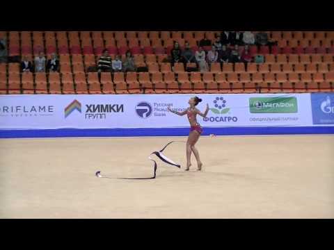 Sabina Ashirbayeva (KAZ)  ribbon  Grand Prix Moscow 2013