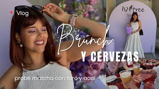 BRUNCH con SOKOBOX y unos tragüitos con AMIGAS 💁🏽‍♀️🛍️🍻🍕 probé matcha con taro!💜🍵