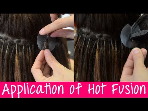 Keratin Hot Fusion Hair Extensions - Application &...