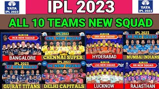 IPL 2023 | All Teams New Squad | TATA IPL 2023 All 10 Teams New Best Squad | Rcb Squad | Csk Squad