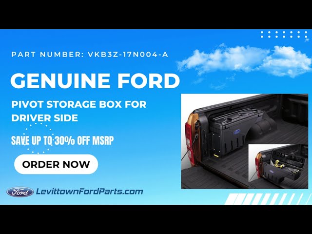 Genuine Ford Undercover Right Hand Side Pivot Storage Tool Box