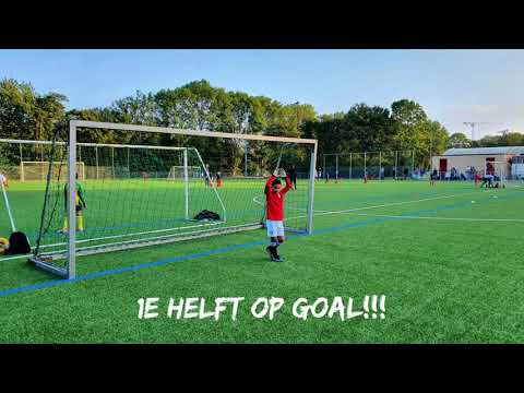 2 doelpunten Finn Goals voetbal wedstrijd Jeugd UVS Leiden Soccer Match