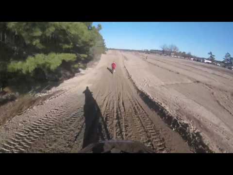 KTM125 RAILS AT SAND TRACK | HELMET CAM