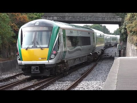 IE 22000 Class ICR Train number 22211 departing Portarlington Station
