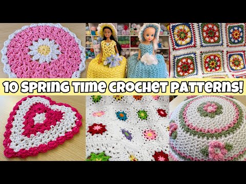 10 Spring Time Crochet Patterns! (Showcase) Free Crochet Tutorials!