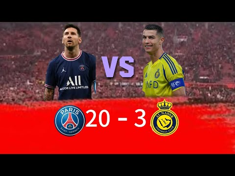 Messi Solo 20 goal PSG VS Al Nasir | Crazy mach | PSG VS Al Nasir | Messi vs Rolando