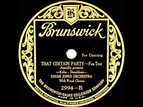 1925 Isham Jones - That Certain Party (Billy Jones & Ernest Hare, vocal)
