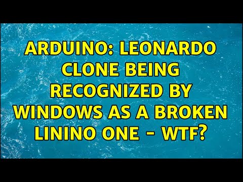 Arduino: Leonardo clone being recognized by Windows as a broken Linino One - wtf?