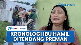 Tangis Ibu Hamil Ceritakan Kronologi Ditendang Preman, Suami Sempat Ditodong Senjata di Medan