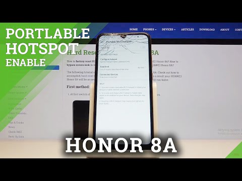 How to Create Portable Hotspot in Honor 8A – Share Internet