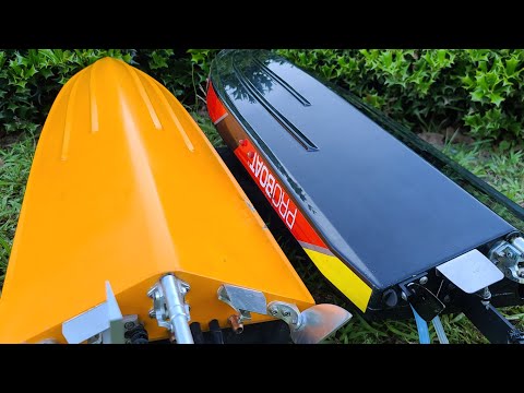 Deep Vee Hull V/S Vee Pad Hull Comparison & Test Fast Electric Rc Boat Deltaforce, Sonicwake