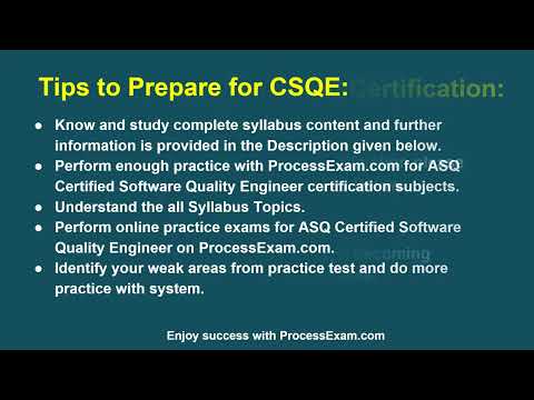 Get Ready to Prepare for ASQ Software Quality Engineer CSQE Certification