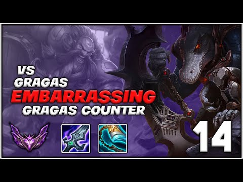 EMBARRASING GRAGAS ABUSER - Renekton vs Gragas 8/1/5 - [Patch 13.6]