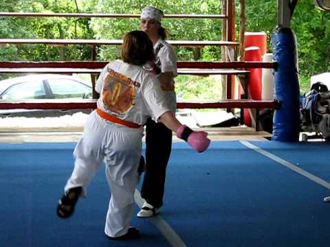 Michelle sparring