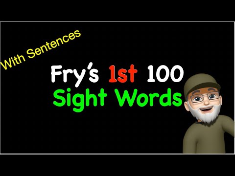 Fry's 1st 100 Sight Words (with sentences)