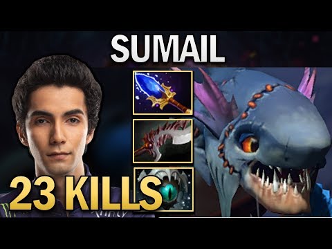 SUMAIL SLARK WITH 23 KILLS - DOTA 2 7.23F GAMEPLAY
