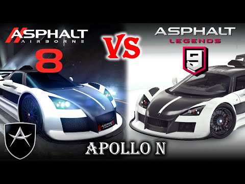 Apollo N: Asphalt 8 vs Asphalt 9