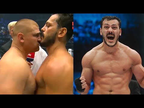 Karma in battle! Zabit Samedov knocked out the Romanian champion with a hard knee stirke!