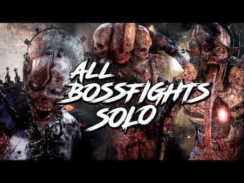 ALL WW2 BOSSFIGHTS SOLO | COMPILATION | DLC1 - DLC4 [COD WW2 ZOMBIES]