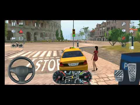 Rome city drive in Italy | Taxi sim 2020