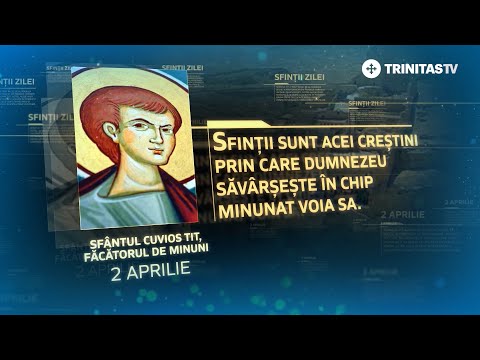 Sfântul Cuvios Tit, făcătorul de minuni – 2 aprilie #Sinaxar