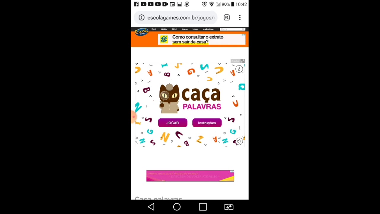CAÇA PALAVRAS - 5º ANO