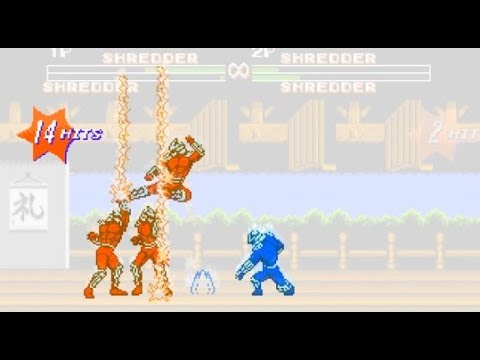 Shredder & Shredder Vs Shredder & Shredder TMNT Tournament Fighters 2